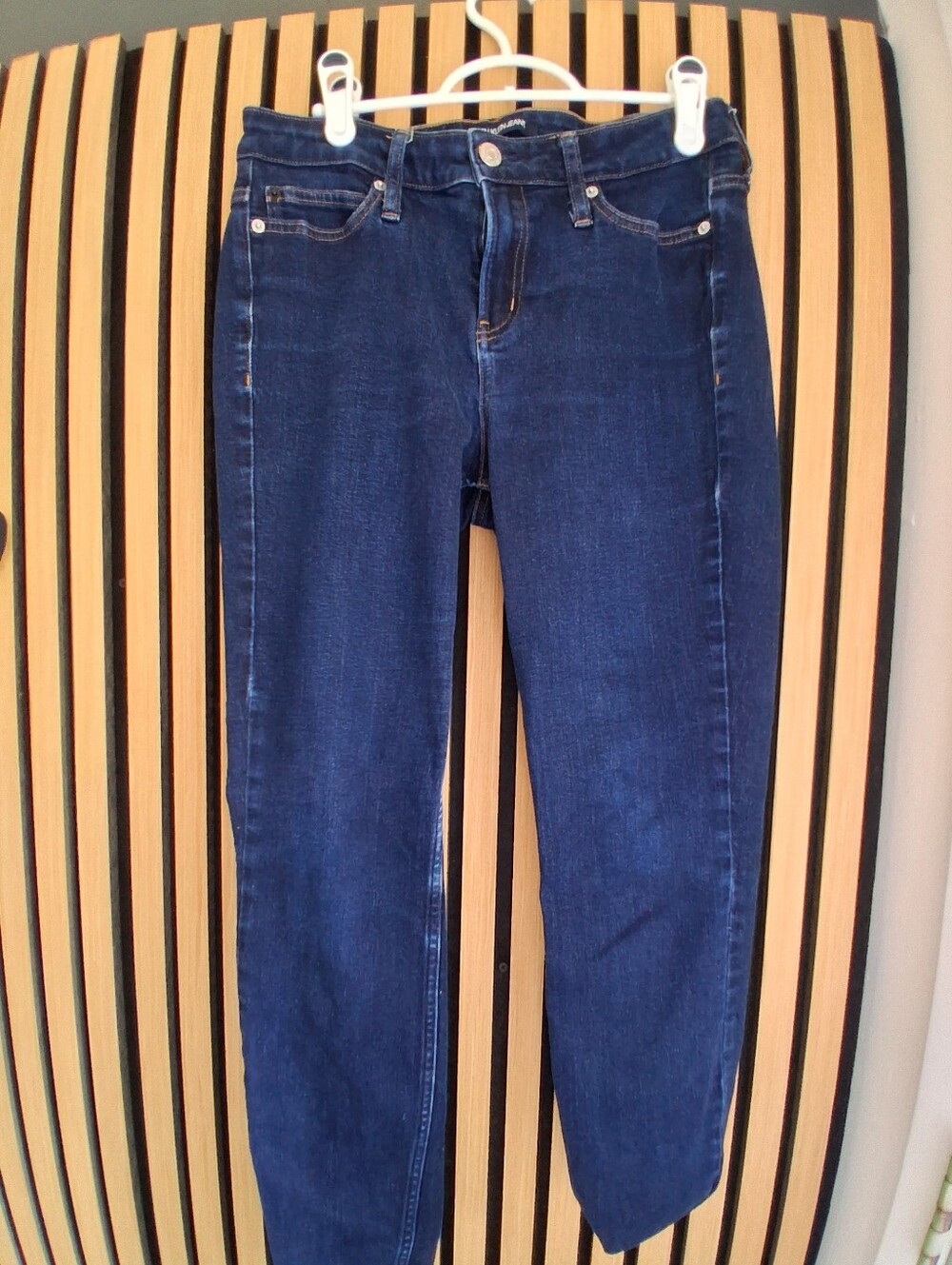 Calvin Klein Jeans Straight-Leg Dark Blue Denim